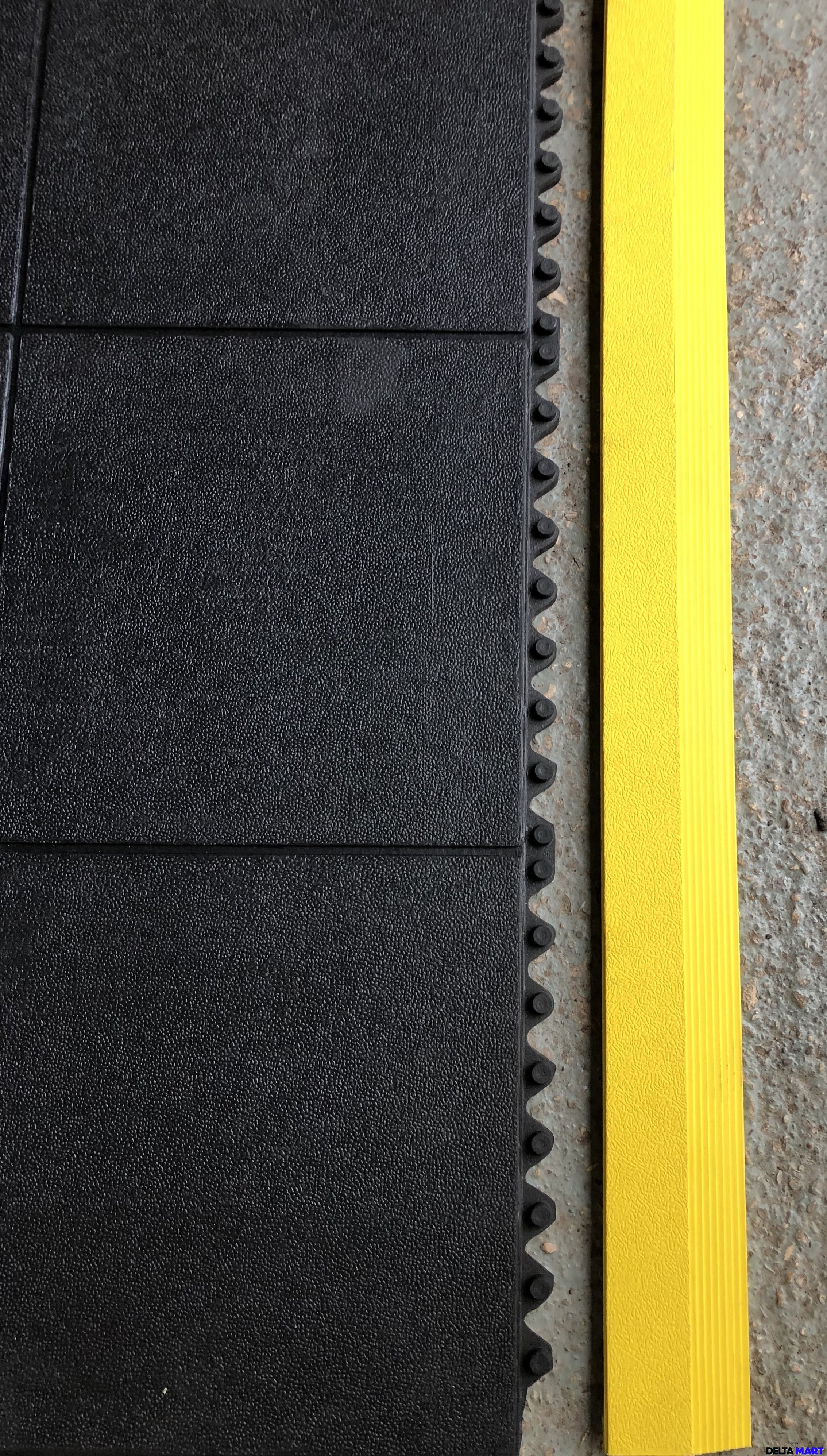 Edging Mat Male- Yellow Colour - Rubber Stable Mats UK ...